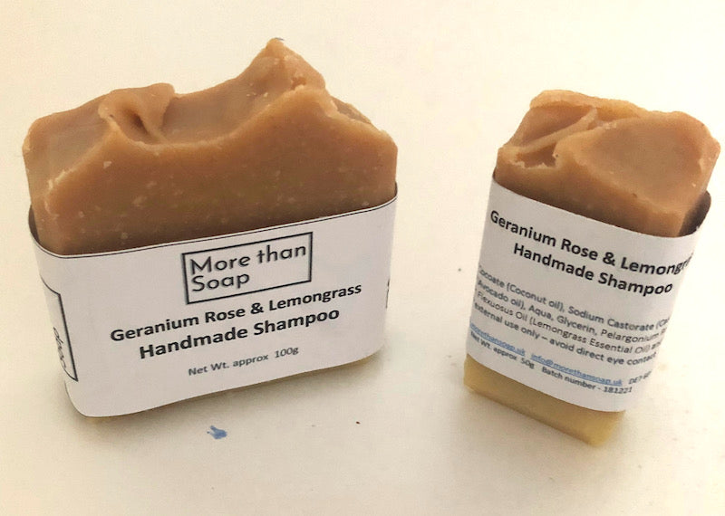 Handmade natural shampoo bar