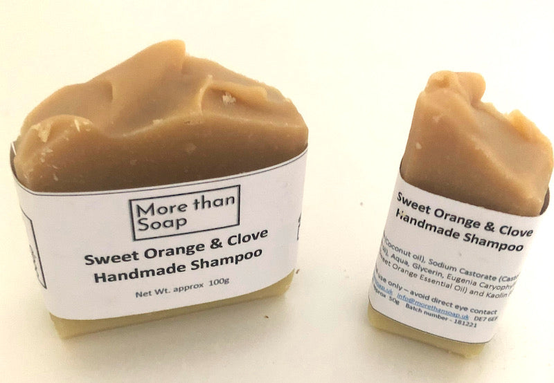 Handmade natural shampoo bar