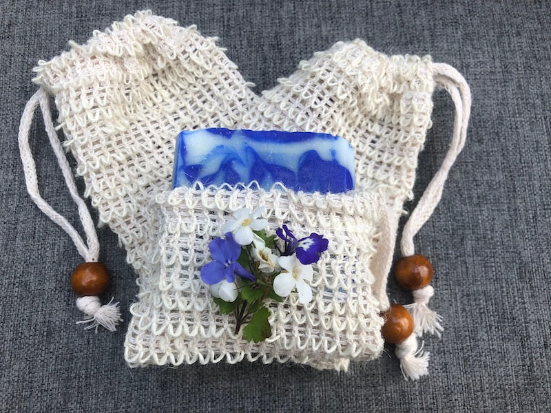 Natural soap bag